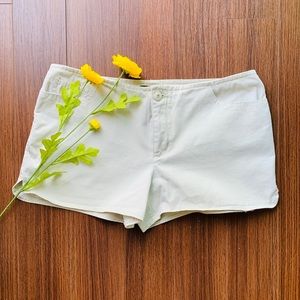Khaki shorts- low rise
